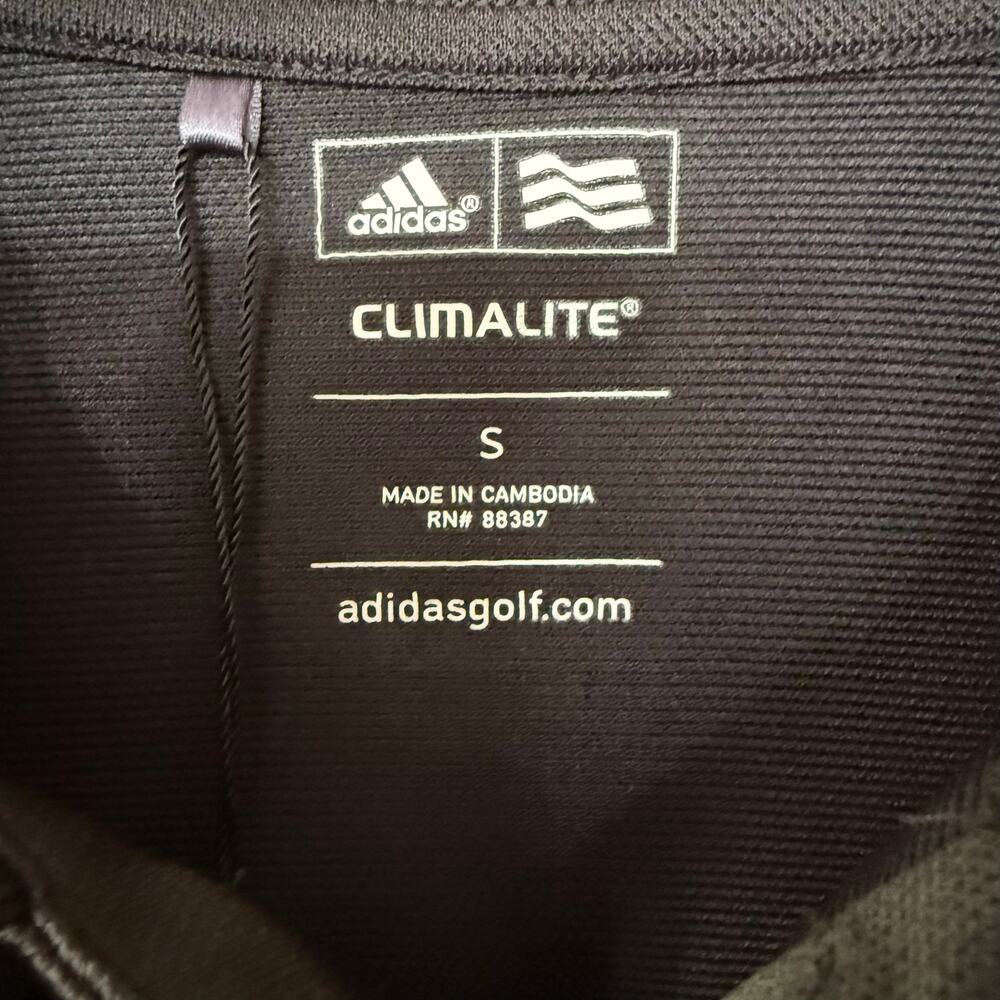 Adidas Golf Climalite Dos Hippies Short Sleeve Polo Shirt Black Sz Sml Casual - Picture 7 of 12